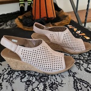 Rockport Blush Wedge Sandals